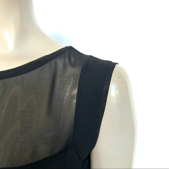 THE LIMITED Black Silk Chiffon Blouse - Picture 10 of 13